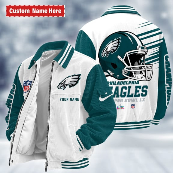 Philadelphia Eagles Touchdown Classic Varsity Jacket PF6JHN