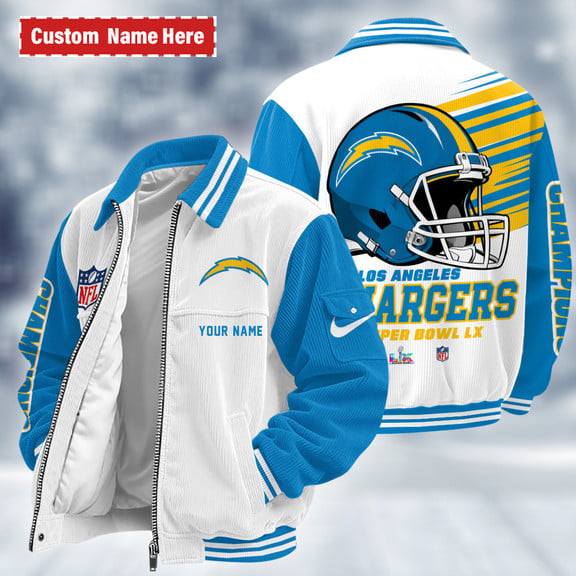 Los Angeles Chargers Touchdown Classic Varsity Jacket PDAY6A