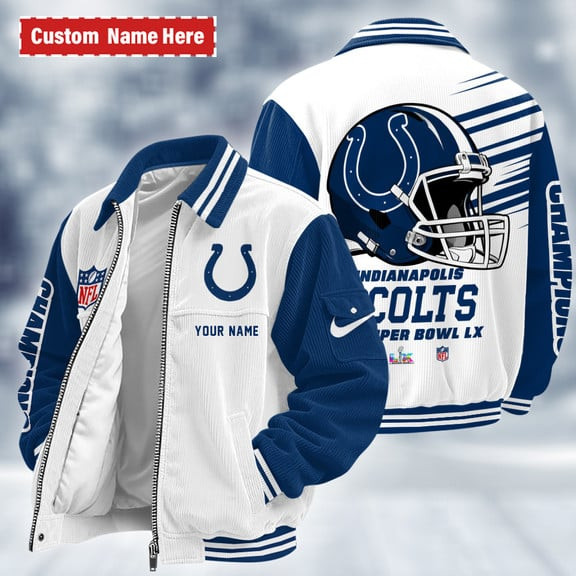 Indianapolis Colts Touchdown Classic Varsity Jacket PGWUJT
