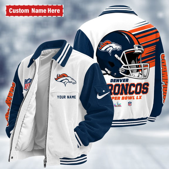 Denver Broncos Touchdown Classic Varsity Jacket PU72G4