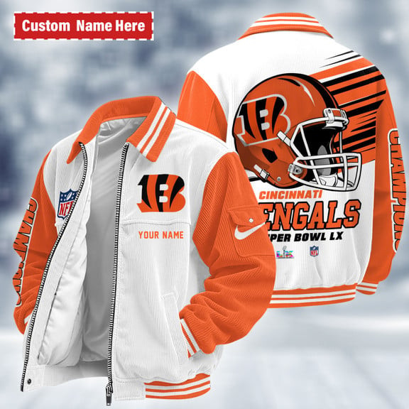 Cincinnati Bengals Touchdown Classic Varsity Jacket PPSQLJ