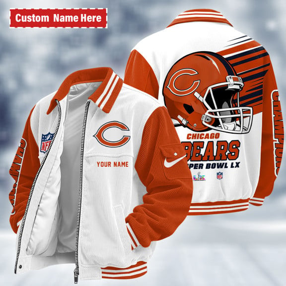 Chicago Bears Touchdown Classic Varsity Jacket P85F3Z