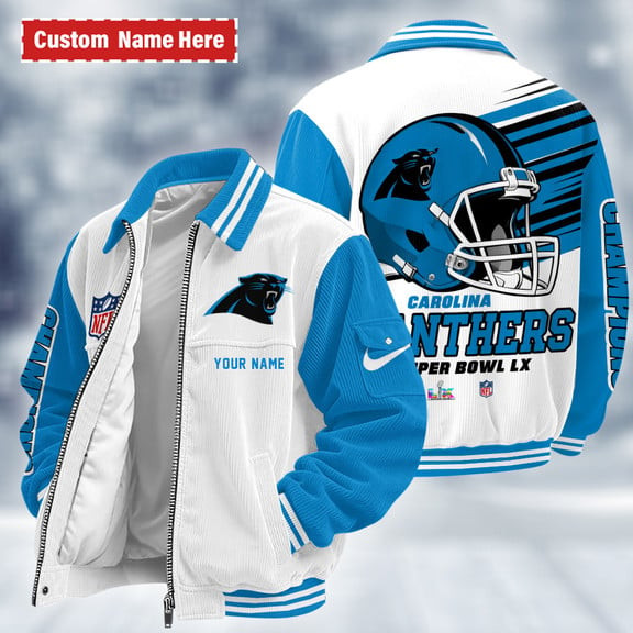 Carolina Panthers Touchdown Classic Varsity Jacket PMDKVL