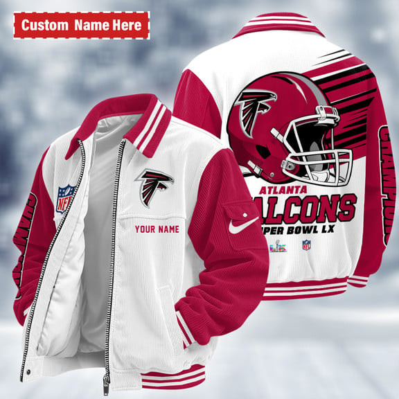 Atlanta Falcons Touchdown Classic Varsity Jacket PTDQL6
