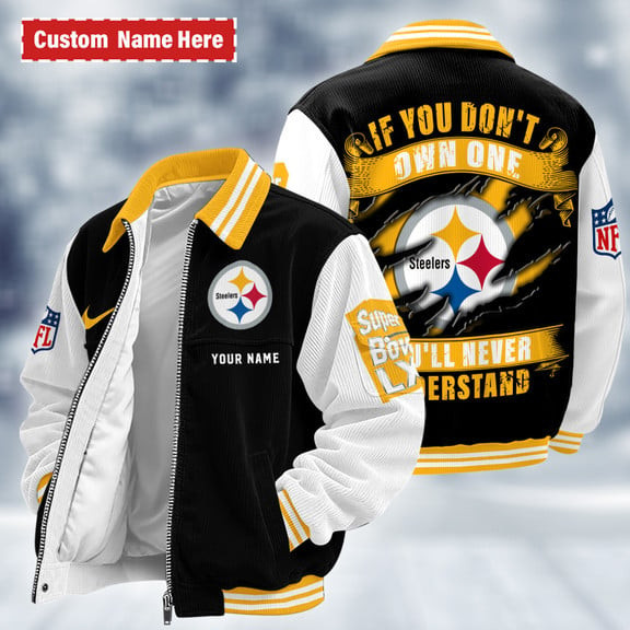 Pittsburgh Steelers Touchdown Classic Varsity Jacket PR63FT
