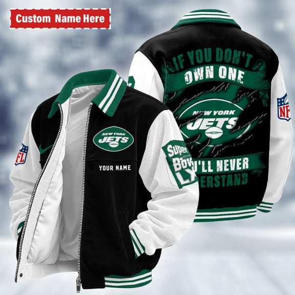 New York Jets Touchdown Classic Varsity Jacket P8ZFEQ