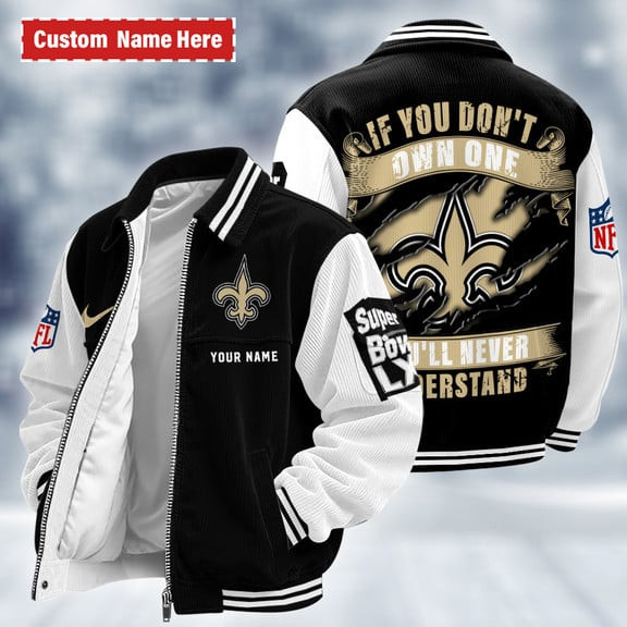 New Orleans Saints Touchdown Classic Varsity Jacket PQNUCZ
