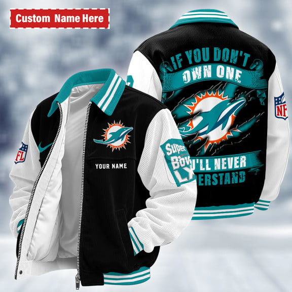 Miami Dolphins Touchdown Classic Varsity Jacket PCD7NY