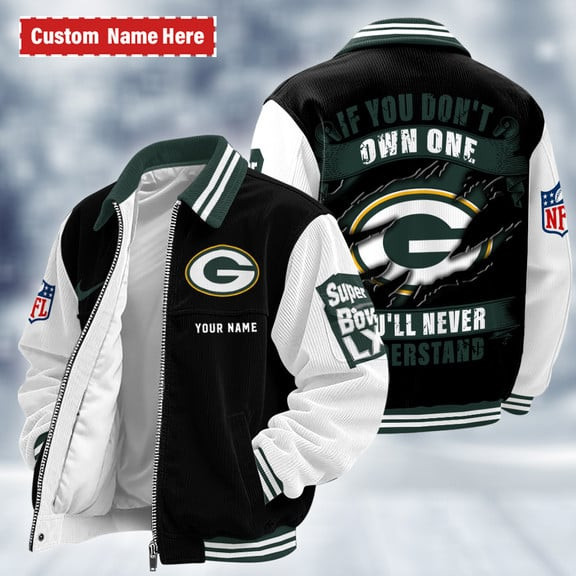 Green Bay Packers Touchdown Classic Varsity Jacket PLEKGF