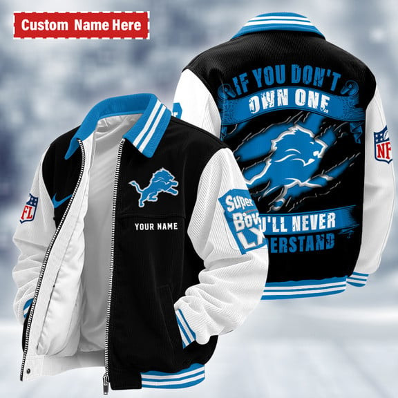 Detroit Lions Touchdown Classic Varsity Jacket P5NGG3