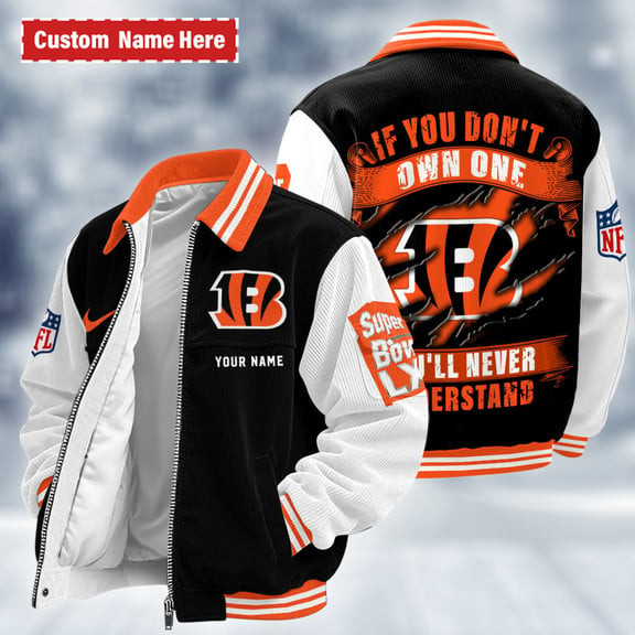 Cincinnati Bengals Touchdown Classic Varsity Jacket PWRKUX