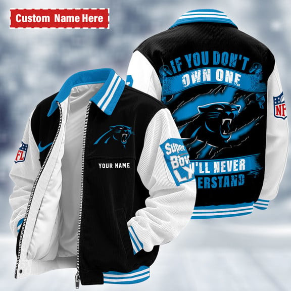 Carolina Panthers Touchdown Classic Varsity Jacket PEQJST