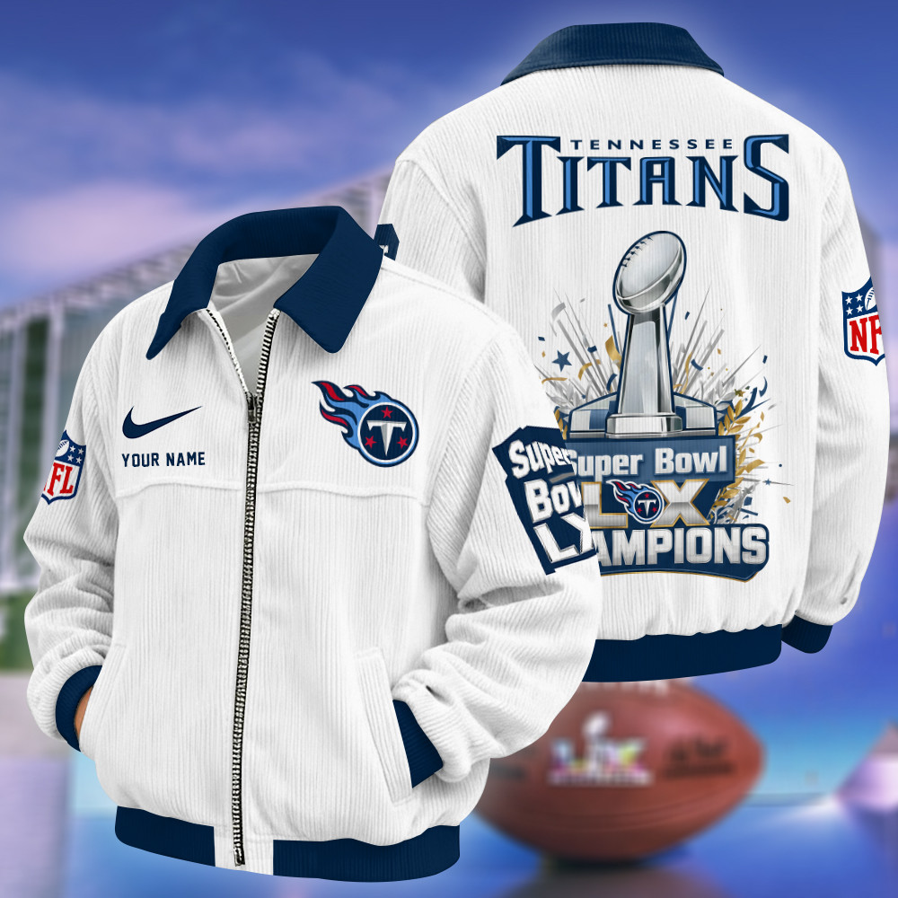 Tennessee Titans Super Bowl LX 2026 Touchdown Classic Varsity Jacket PXZ5ZP