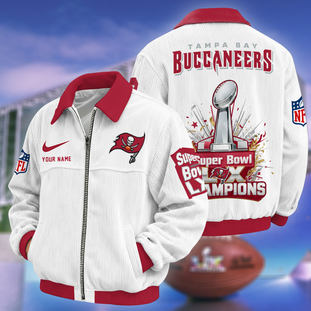 Tampa Bay Buccaneers Super Bowl LX 2026 Touchdown Classic Varsity Jacket PGPMBH