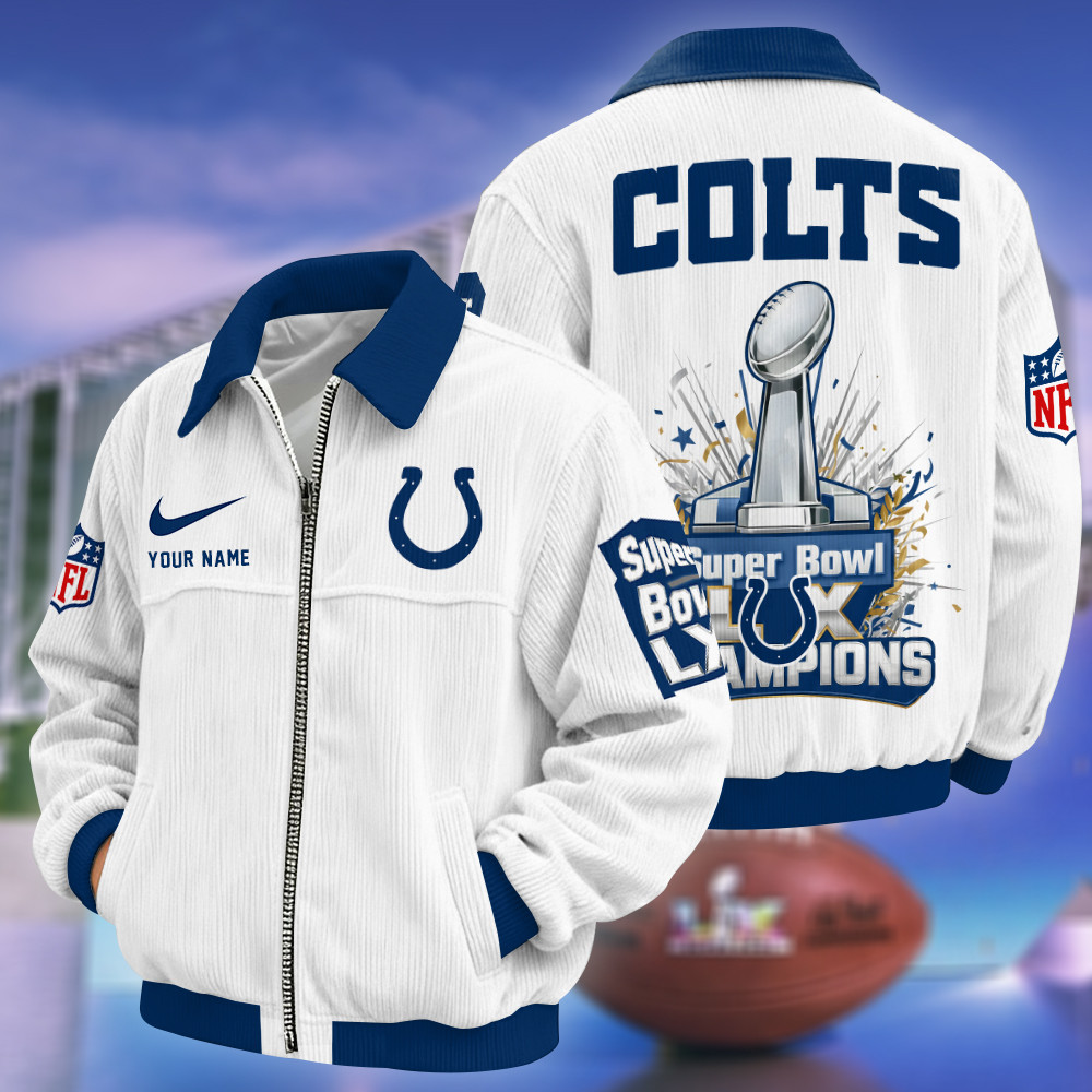 Indianapolis Colts Super Bowl LX 2026 Touchdown Classic Varsity Jacket PK2GT2