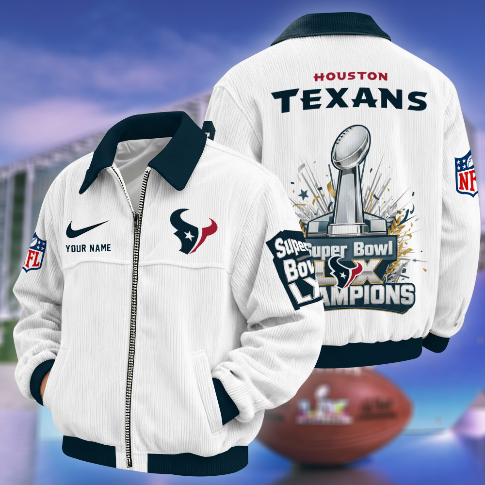 Houston Texans Super Bowl LX 2026 Touchdown Classic Varsity Jacket PXDBHM