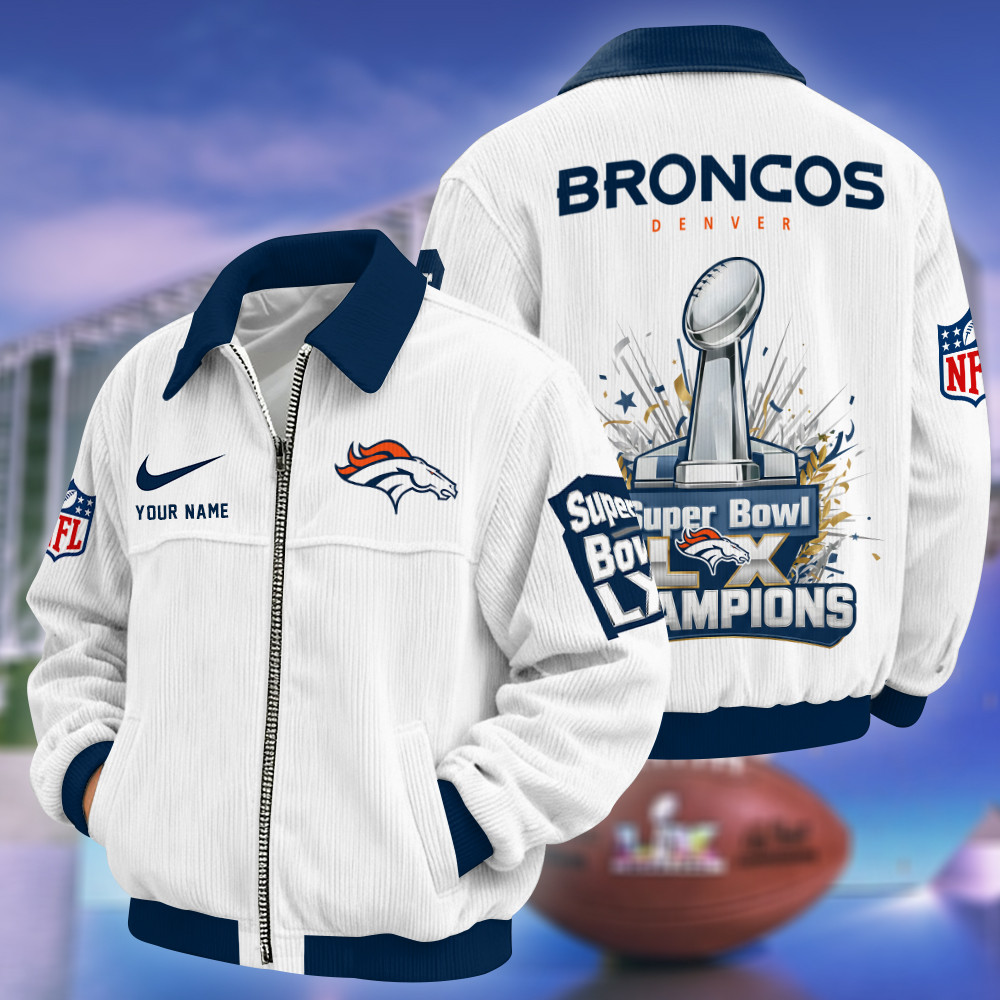 Denver Broncos Super Bowl LX 2026 Touchdown Classic Varsity Jacket PW3B8S