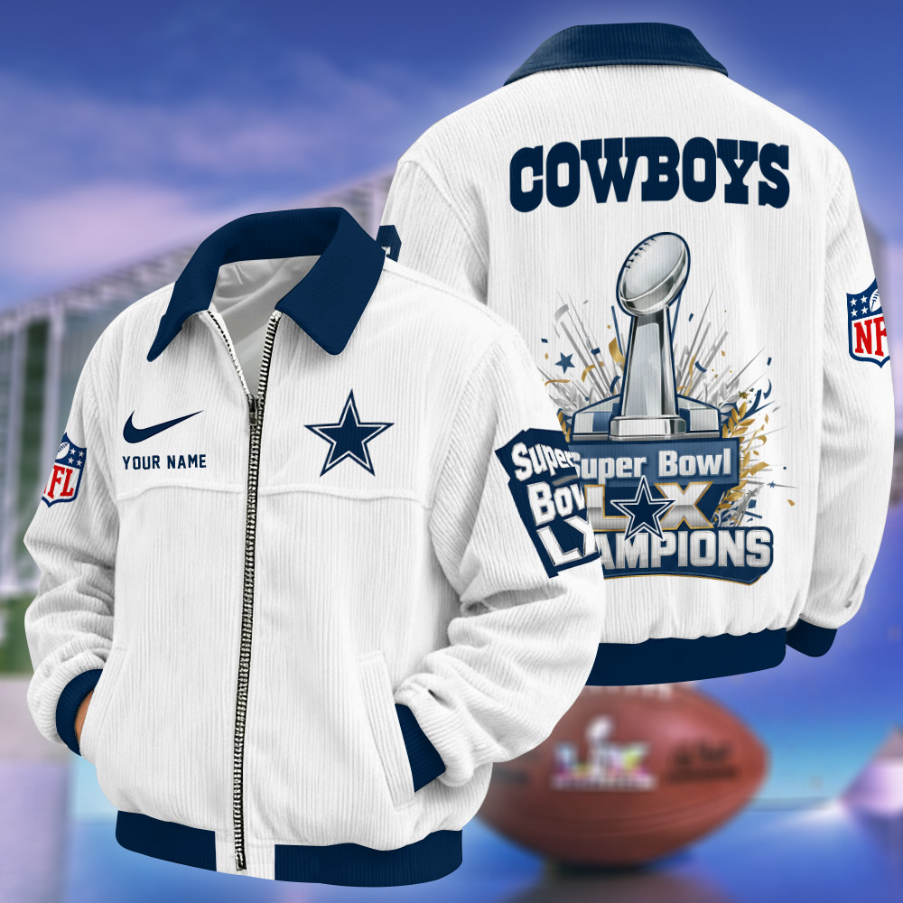 Dallas Cowboys Super Bowl LX 2026 Touchdown Classic Varsity Jacket PLX7EQ