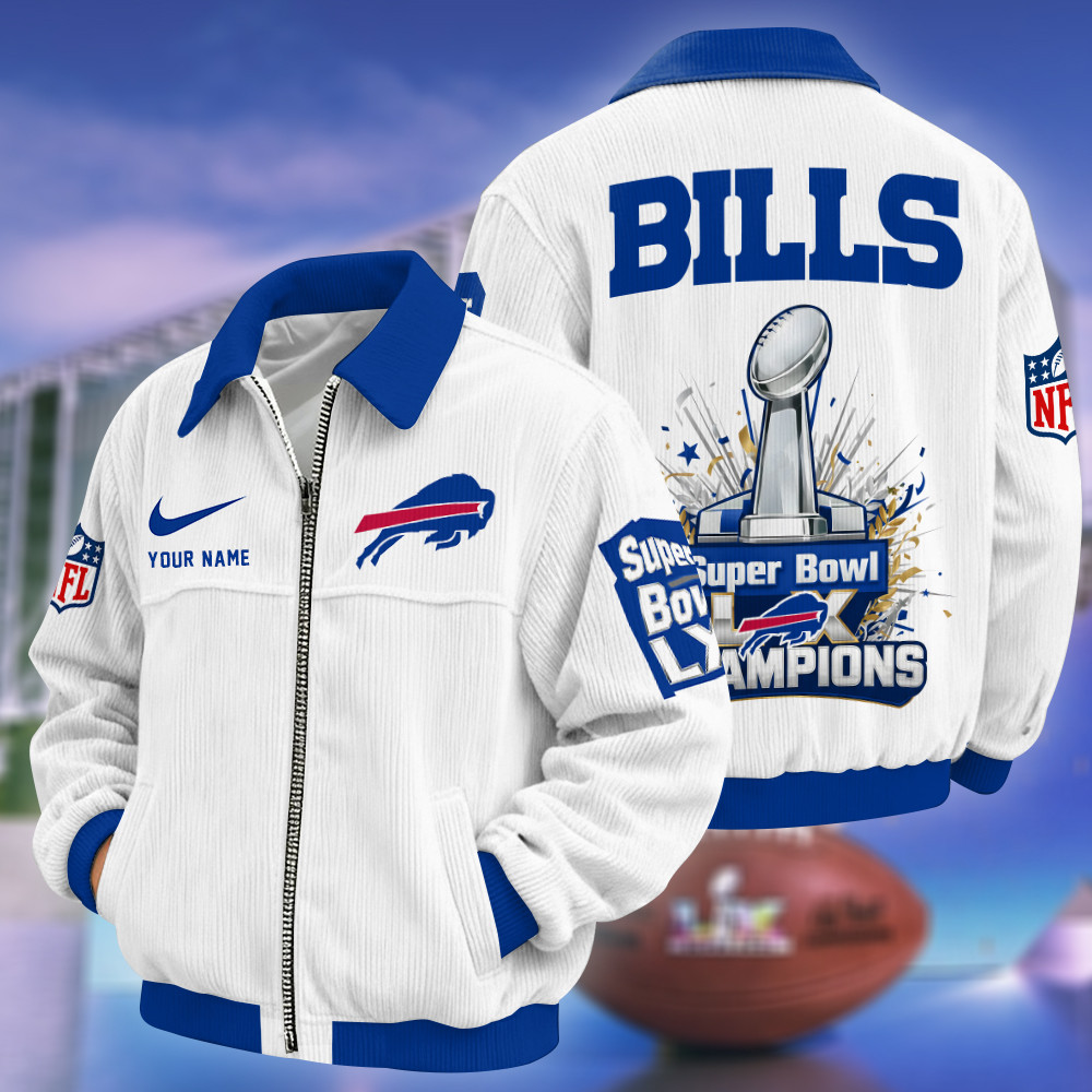 Buffalo Bills Super Bowl LX 2026 Touchdown Classic Varsity Jacket PGTTC9