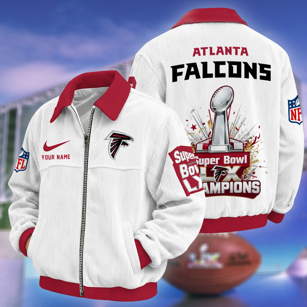 Atlanta Falcons Super Bowl LX 2026 Touchdown Classic Varsity Jacket PB8WWD