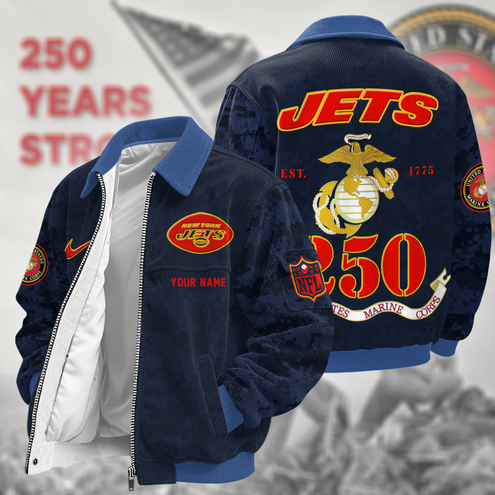 New York Jets US 250th Anniversary Touchdown Classic Varsity Jacket PGSLLW