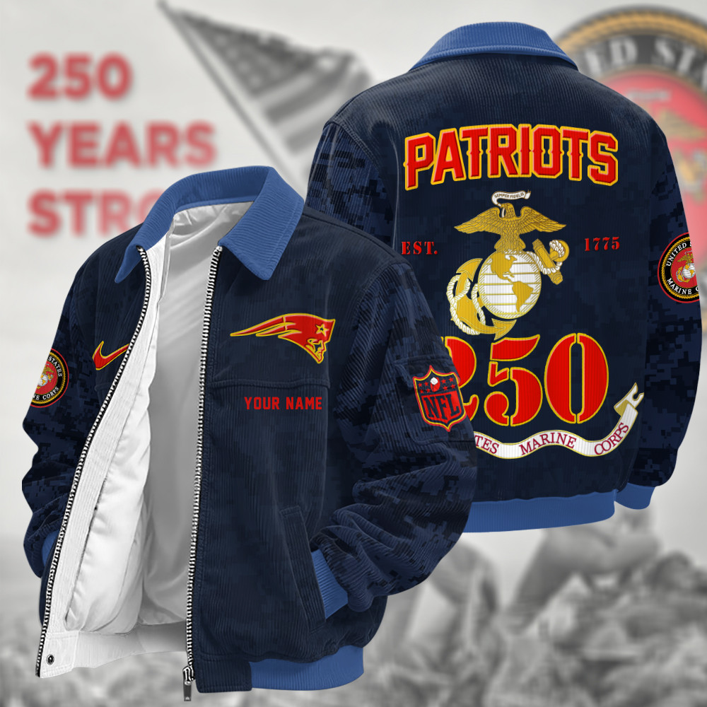 New England Patriots US 250th Anniversary Touchdown Classic Varsity Jacket PXQLKZ