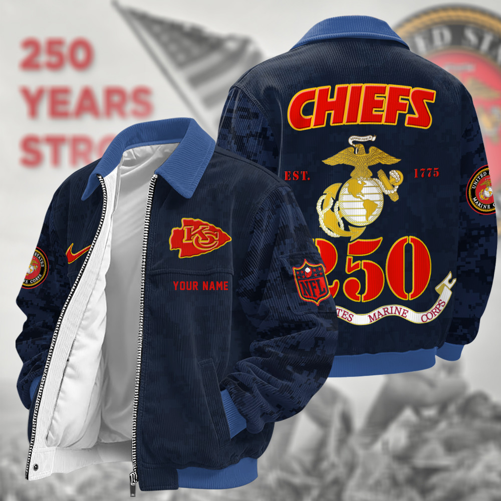 Kansas City Chiefs US 250th Anniversary Touchdown Classic Varsity Jacket PFY76T