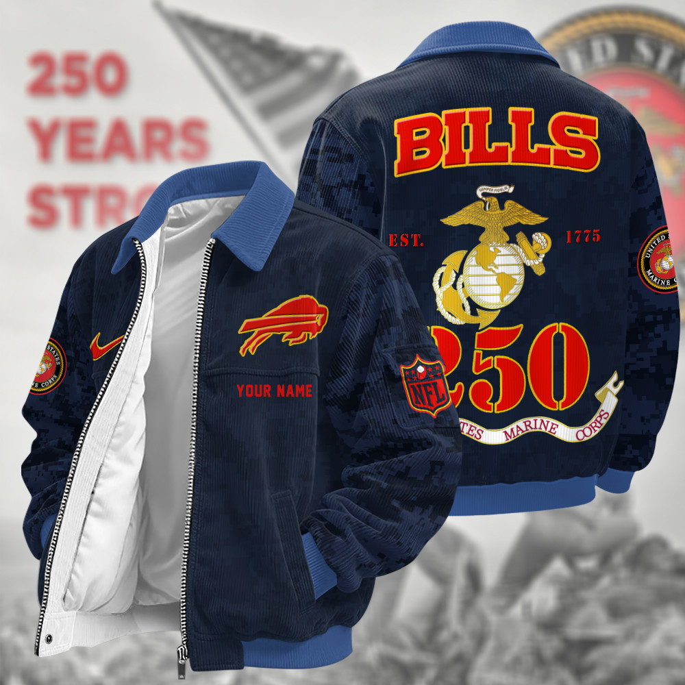 Buffalo Bills US 250th Anniversary Touchdown Classic Varsity Jacket PMWL6E