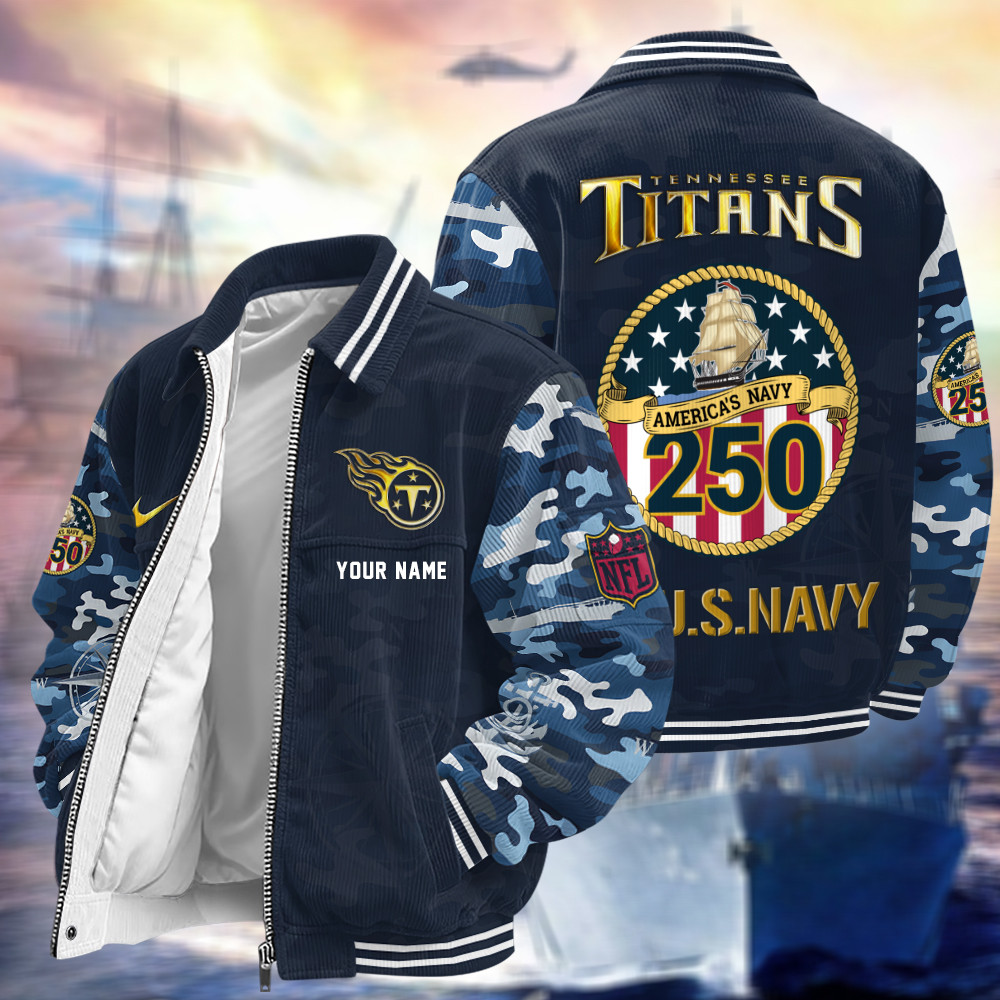 Tennessee Titans US 250th Anniversary Touchdown Classic Varsity Jacket PG8LPC