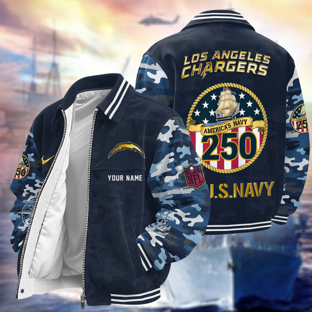 Los Angeles Chargers US 250th Anniversary Touchdown Classic Varsity Jacket PLVGG7