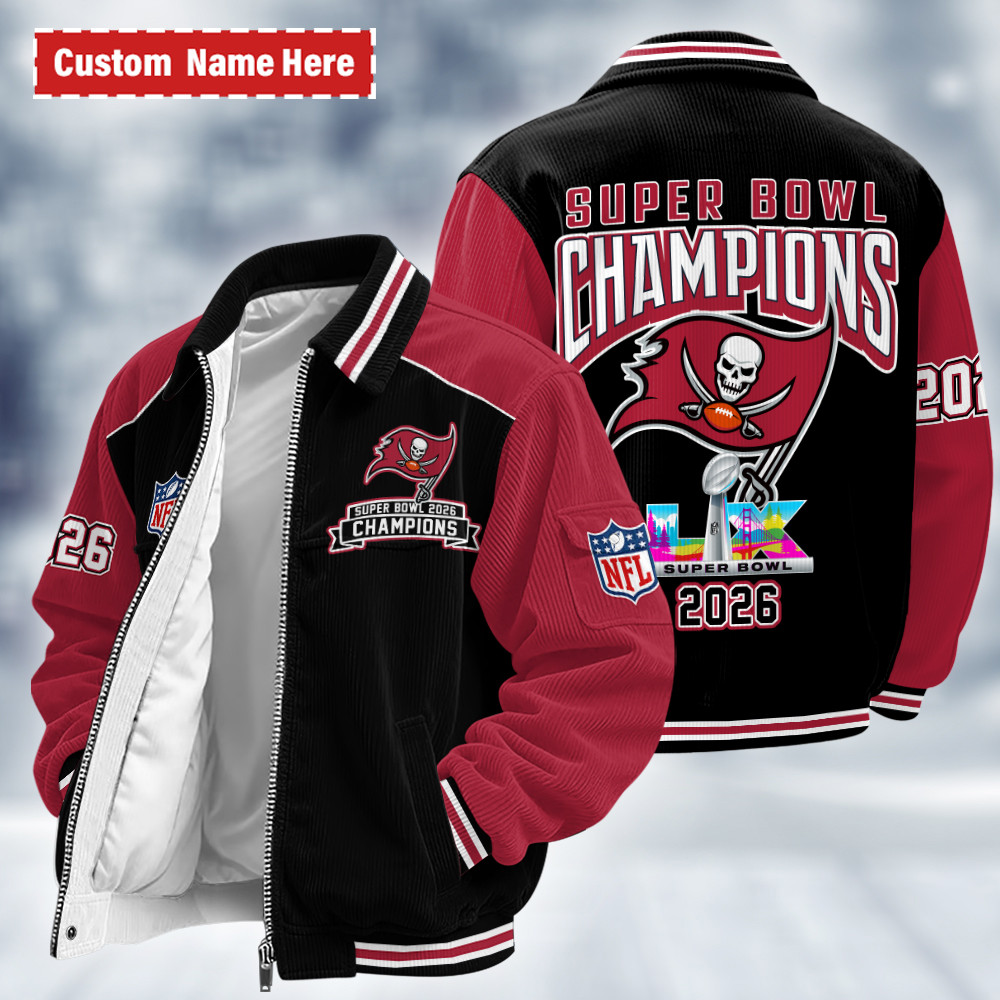 Tampa Bay Buccaneers Super Bowl LX 2026 Touchdown Classic Varsity Jacket PLJLJW