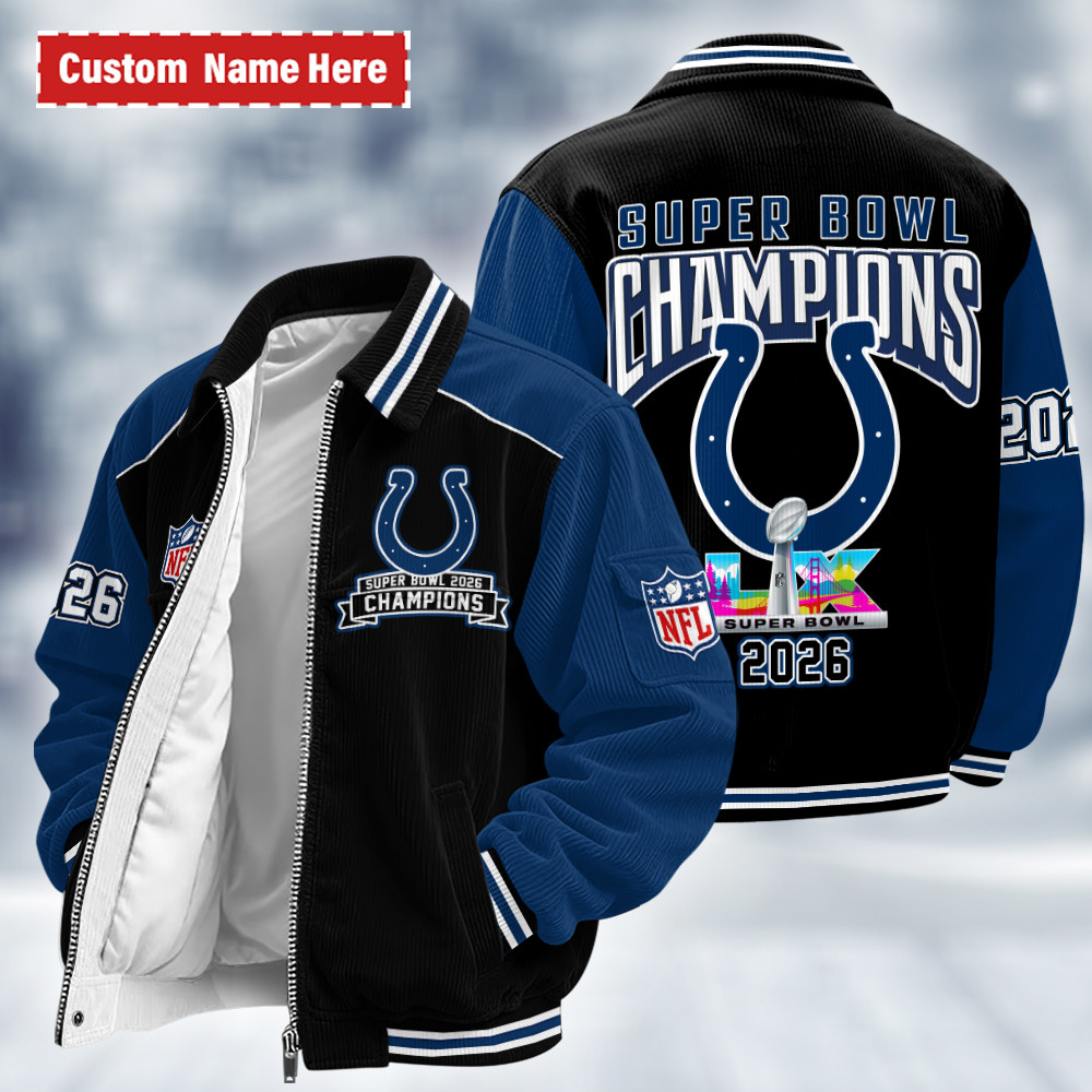 Indianapolis Colts Super Bowl LX 2026 Touchdown Classic Varsity Jacket PXZU6P