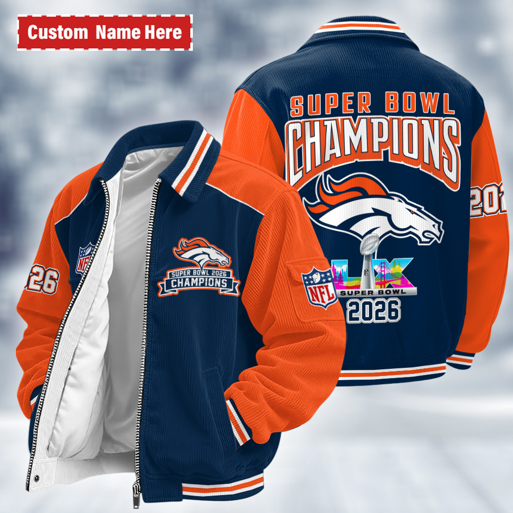 Denver Broncos Super Bowl LX 2026 Touchdown Classic Varsity Jacket PR87WY