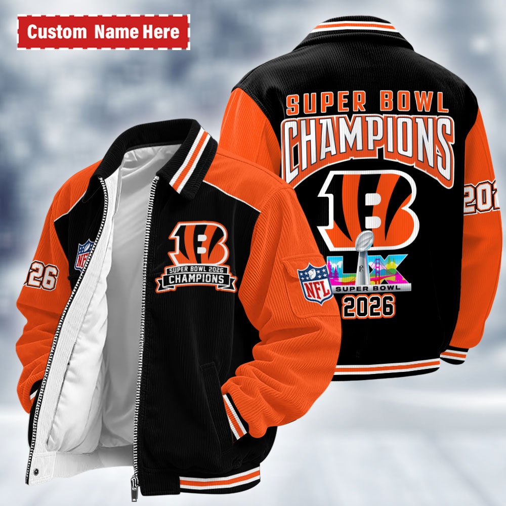 Cincinnati Bengals Super Bowl LX 2026 Touchdown Classic Varsity Jacket PPFK75