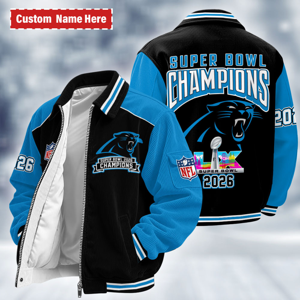Carolina Panthers Super Bowl LX 2026 Touchdown Classic Varsity Jacket PUGH4B