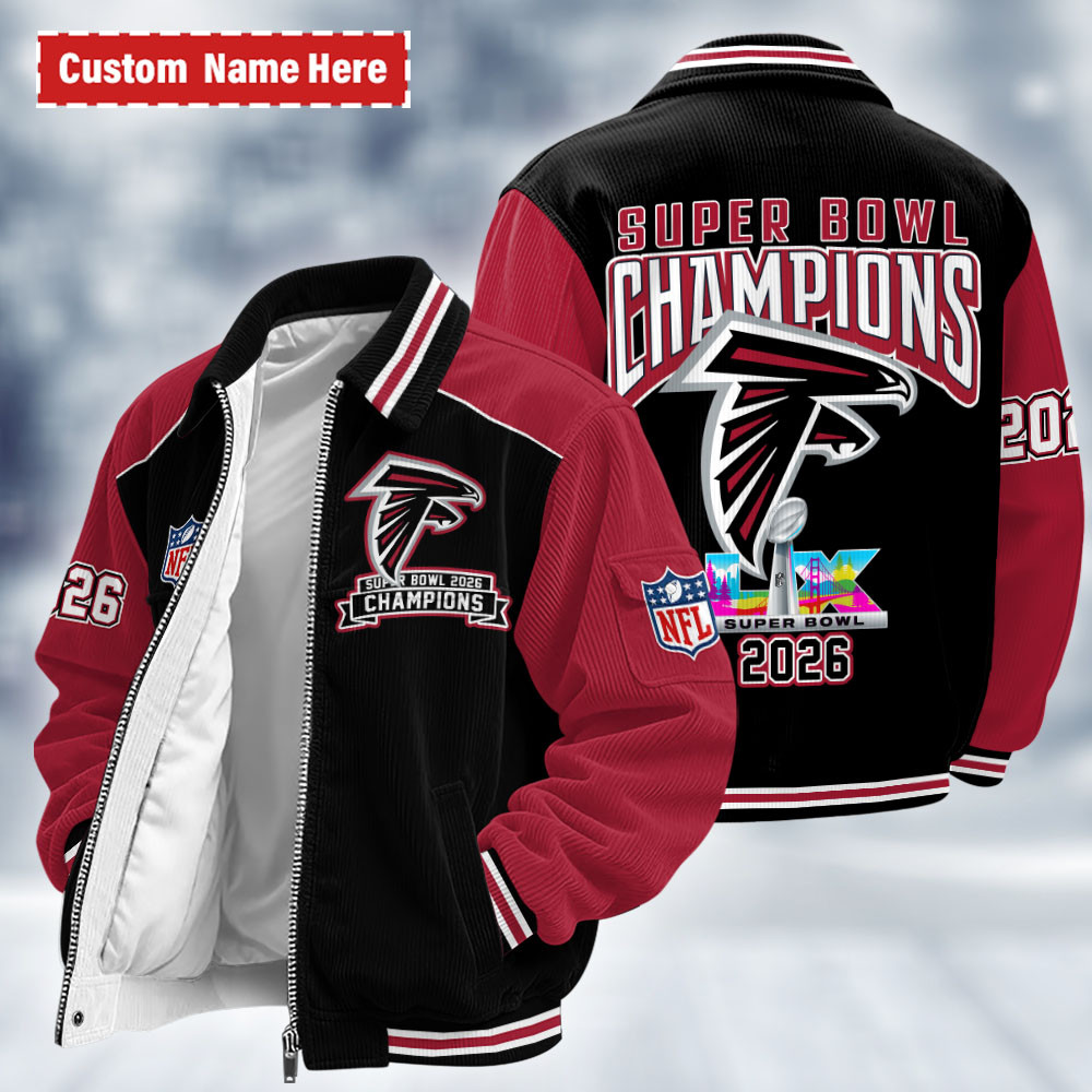 Atlanta Falcons Super Bowl LX 2026 Touchdown Classic Varsity Jacket P424HE