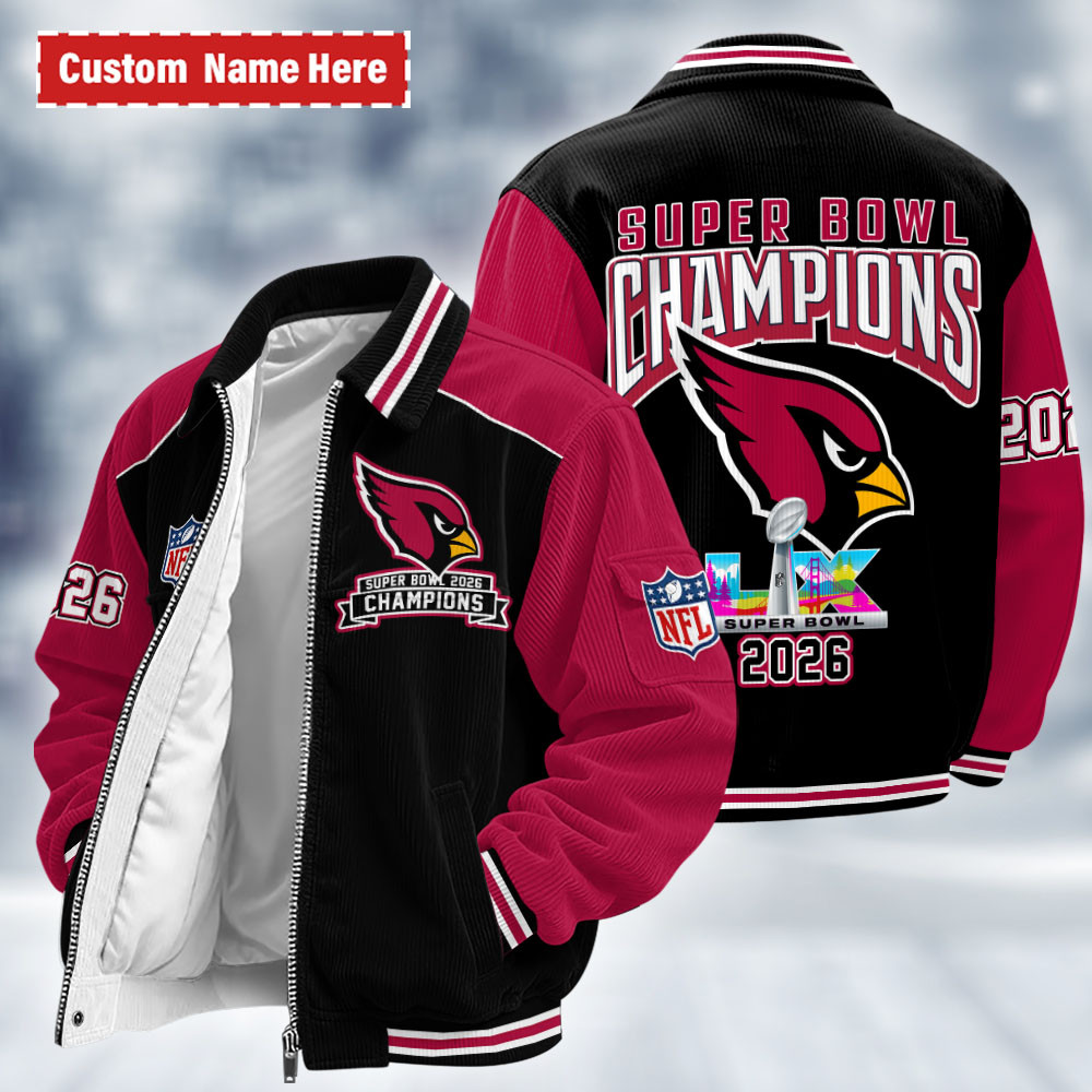 Arizona Cardinals Super Bowl LX 2026 Touchdown Classic Varsity Jacket P7H33N