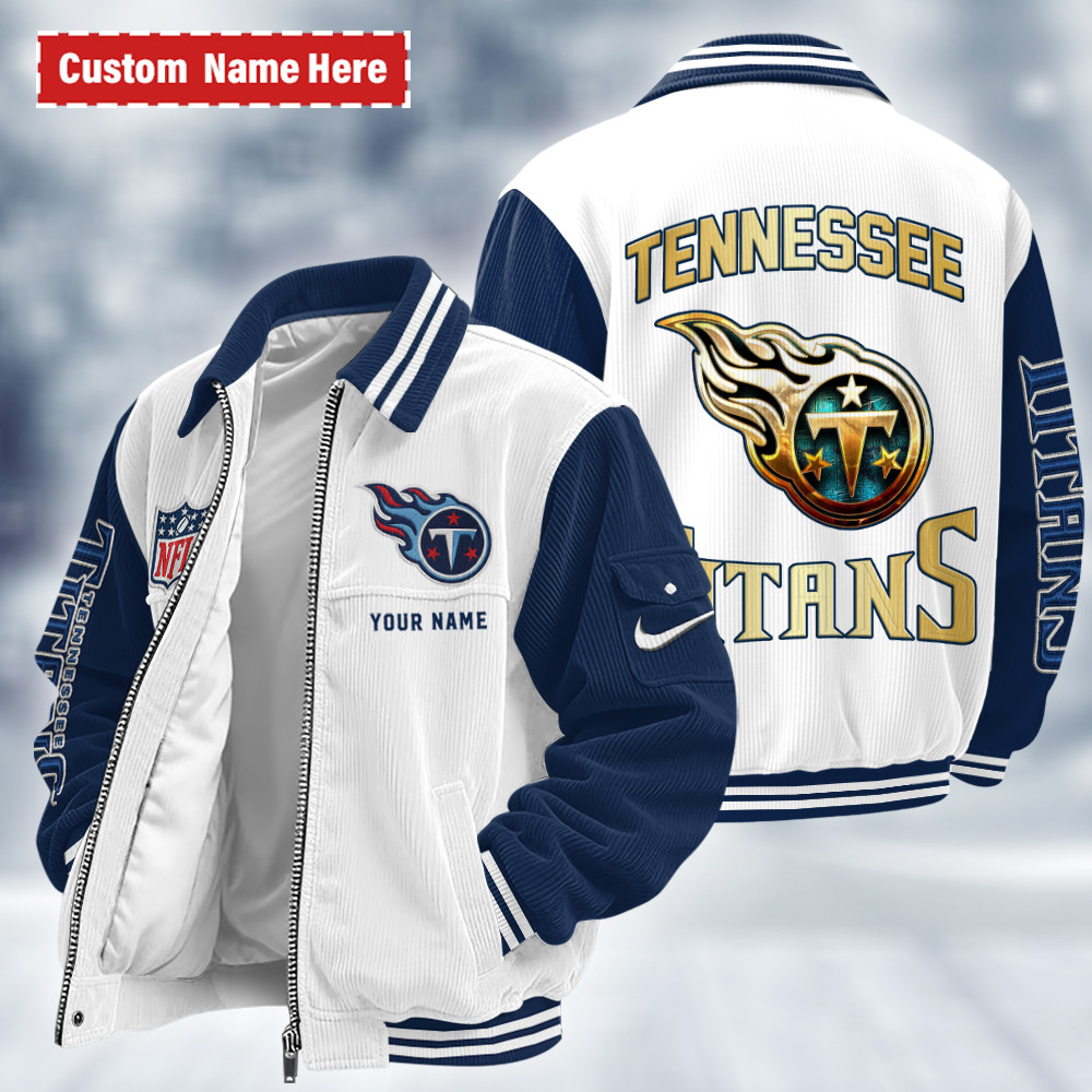 Tennessee Titans Touchdown Classic Varsity Jacket PXWD56