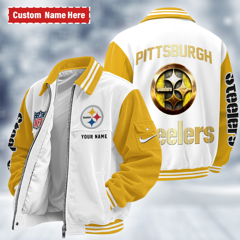 Pittsburgh Steelers Touchdown Classic Varsity Jacket PQSBX7