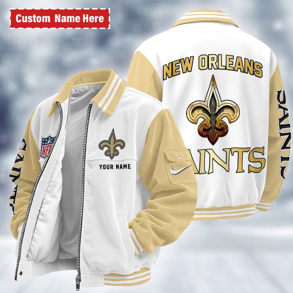 New Orleans Saints Touchdown Classic Varsity Jacket P4Q2RR