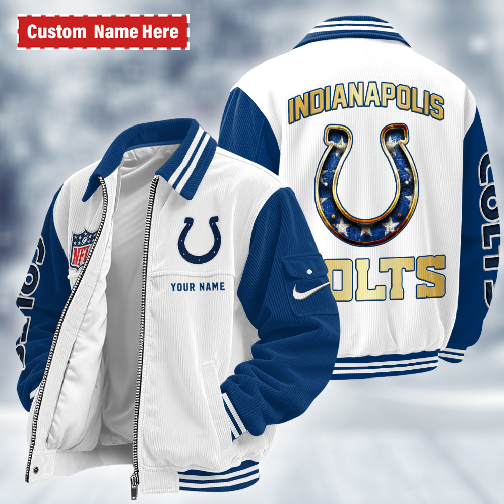 Indianapolis Colts Touchdown Classic Varsity Jacket PZ35XE
