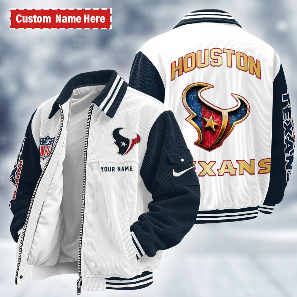 Houston Texans Touchdown Classic Varsity Jacket PCXTBD