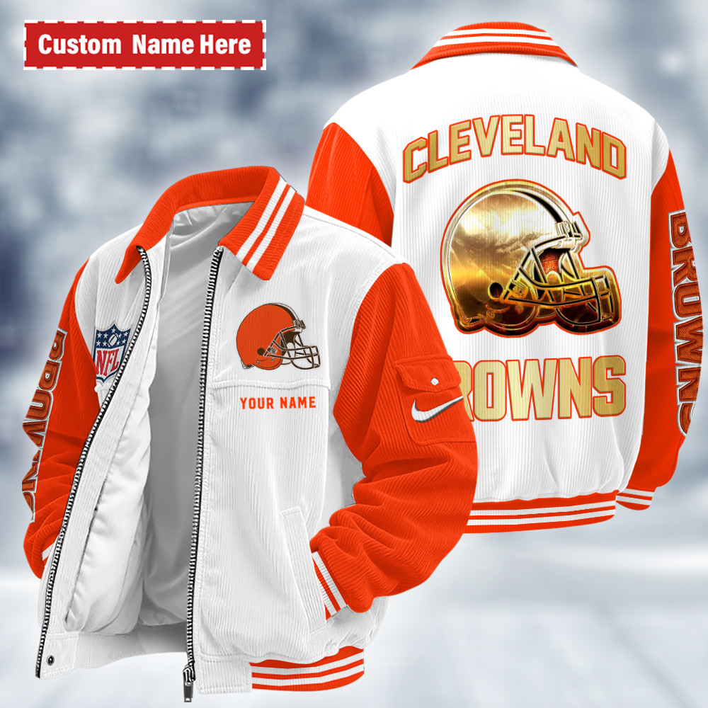 Cleveland Browns Touchdown Classic Varsity Jacket P5DKEM