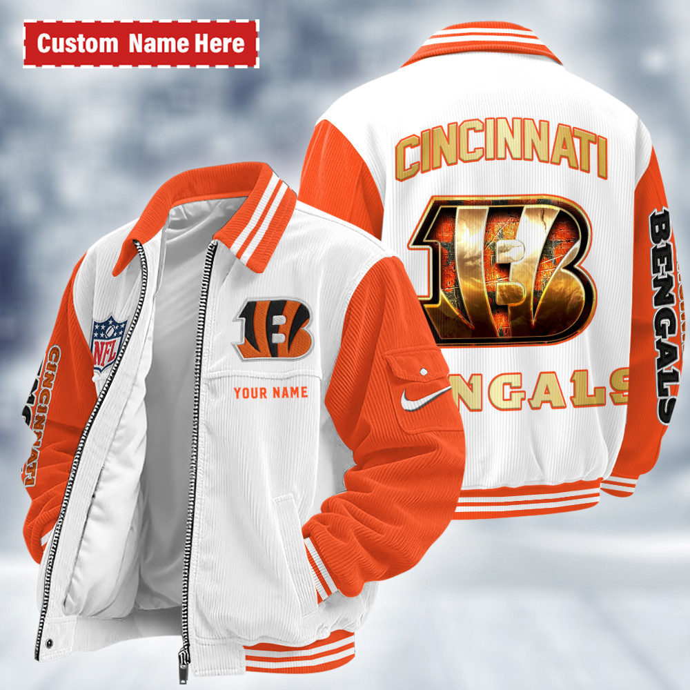 Cincinnati Bengals Touchdown Classic Varsity Jacket PQKYB8