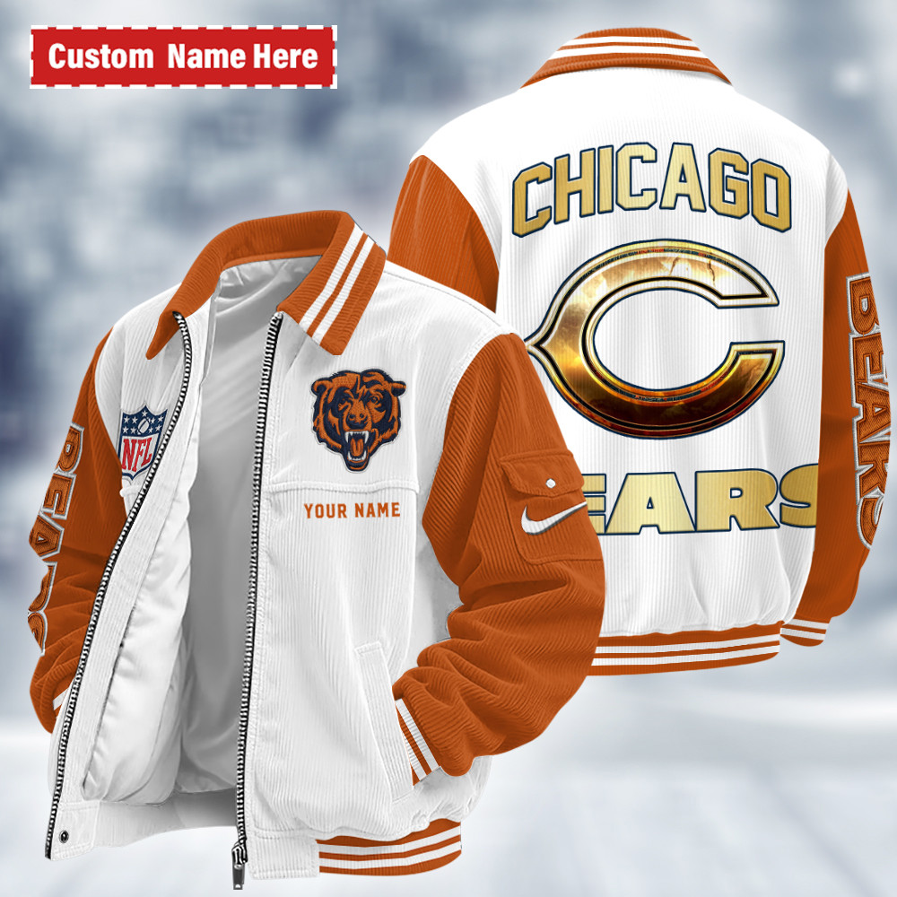 Chicago Bears Touchdown Classic Varsity Jacket P6B49N