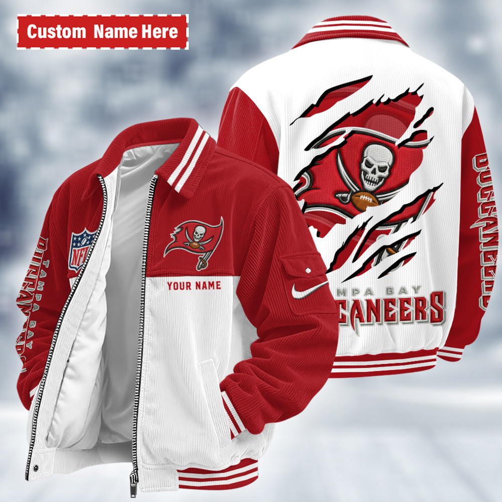 Tampa Bay Buccaneers Touchdown Classic Varsity Jacket PLLK8Y