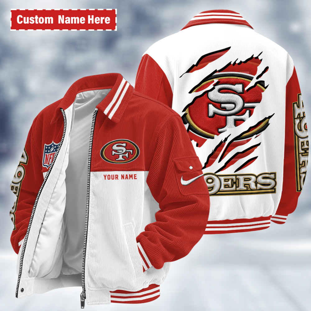 San Francisco 49ers Touchdown Classic Varsity Jacket PY4C4D