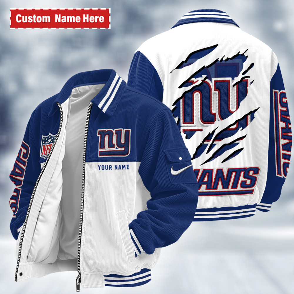 New York Giants Touchdown Classic Varsity Jacket PF9KBJ