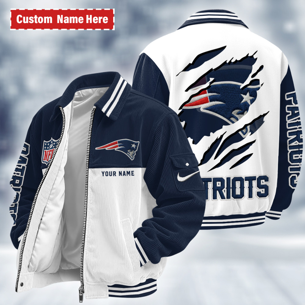New England Patriots Touchdown Classic Varsity Jacket PMF5JK