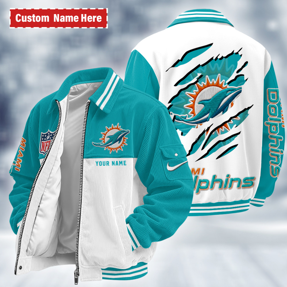 Miami Dolphins Touchdown Classic Varsity Jacket PK4CFU